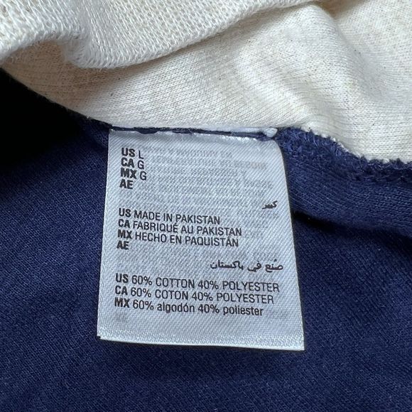 CLUB ROOM STRIPED FLEECE HALF ZIP MOCK NECK SWEATER MEN’S LARGE GRAY/WHITE NWT - Picture 9 of 10